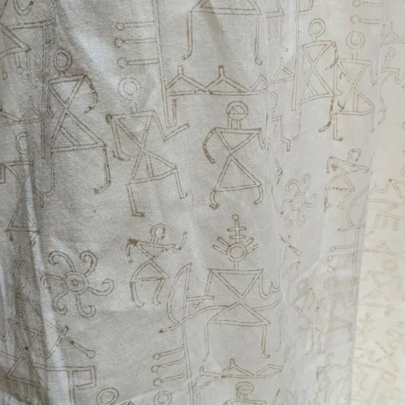 CHAHEK of India- Hand Batiked Full-Length Tunic - Picture 9 of 16